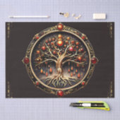 De gouden boom van het leven van de mystiek, tissuepapier (Craft)