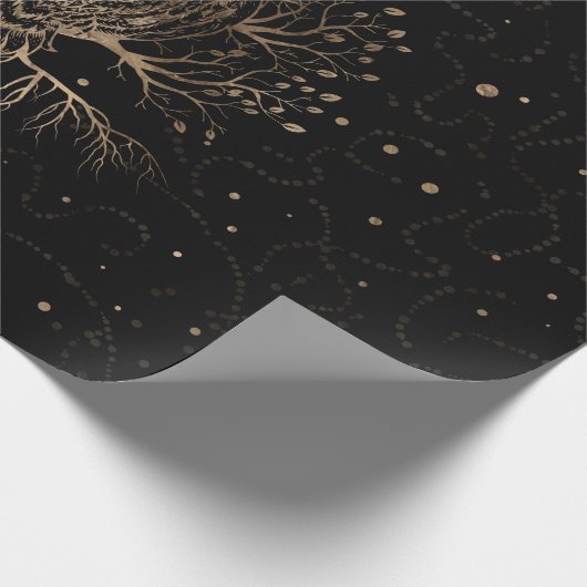 De gouden boomgaard cadeaupapier (Hoek)