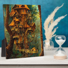 De Gouden Boomhut | Fantasie Tafelblad Fotoplaat
