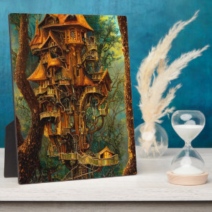 De Gouden Boomhut   Fantasie Tafelblad Fotoplaat