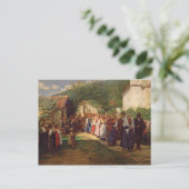 De gouden bruiloft (olie op doek) briefkaart (Staand voorkant)