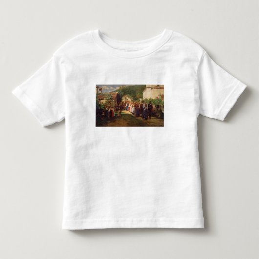 De gouden bruiloft (olie op doek) kinder shirts (Voorkant)