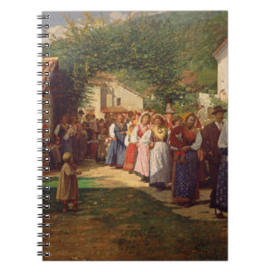 De gouden bruiloft (olie op doek) notitieboek