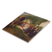 De gouden bruiloft (olie op doek) tegeltje (Zijkant)