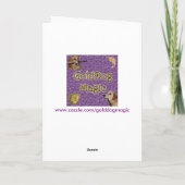 De gouden Carrousel van de Verjaardag Kaart (Achterkant)