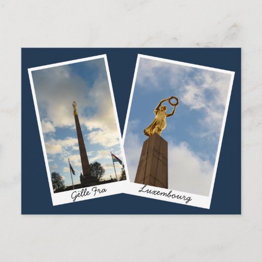 De gouden dame van Luxemburg Briefkaart (Voorkant)