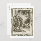 De gouden die Vacht door Jason (gravure) wordt Briefkaart (Voorkant / Achterkant)