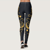 De gouden draad van de liefde leggings (Achterkant)