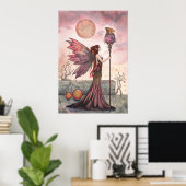 De Gouden Draak Fantasy Fee Poster (Thuiskantoor)