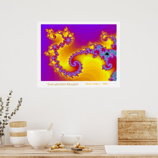 De gouden draak poster (Keuken)