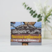 De Gouden Driehoek Thailand Briefkaart (Staand voorkant)