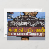 De Gouden Driehoek Thailand Briefkaart (Voorkant / Achterkant)