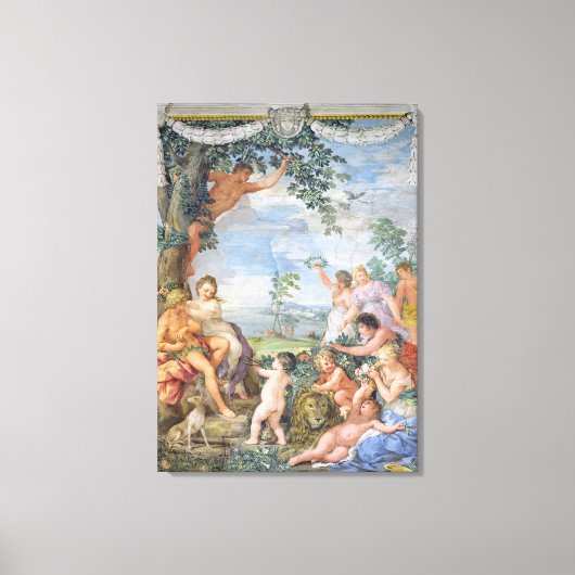 De Gouden Eeuw (fresco) Canvas Afdruk (Voorkant)