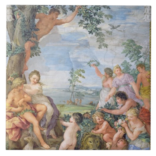 De Gouden Eeuw (fresco) Tegeltje (Voorkant)