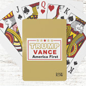 De Gouden Eeuw Trump-Vance America First Pokerkaarten