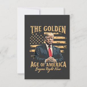 De Gouden Eeuw van Amerika begint nu Bedankkaart