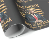 De Gouden Eeuw van Amerika begint nu Cadeaupapier (Rol Hoek)