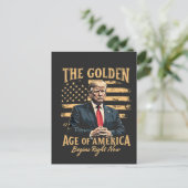 De Gouden Eeuw van Amerika begint nu Feestdagenkaart (Staand voorkant)