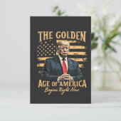 De Gouden Eeuw van Amerika Begint Nu Kaart (Staand voorkant)