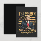 De Gouden Eeuw van Amerika Begint Nu Kaart (Voorkant / Achterkant)