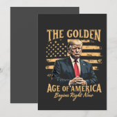 De Gouden Eeuw van Amerika begint nu Save The Date (Voorkant / Achterkant)