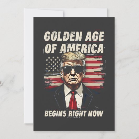 De Gouden Eeuw van Amerika begint nu Trump 4e Aankondiging (Voorkant)