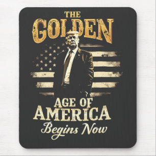 De Gouden Eeuw van Amerika begint nu Trump 4e Muismat