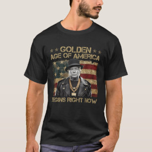 De Gouden Eeuw van Amerika Begint Nu Trump T-shirt