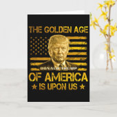 De gouden eeuw van Amerika is aangebroken Funny Tr Kaart (Gele Bloem)