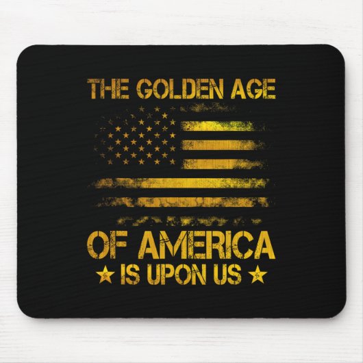 De gouden eeuw van Amerika is aangebroken Grappige Muismat (Voorkant)