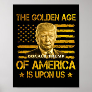 De gouden eeuw van Amerika is aangebroken Grappige Poster
