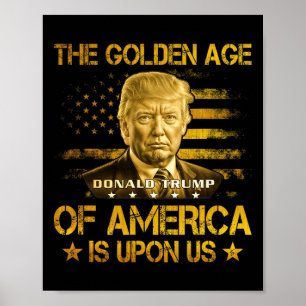 De gouden eeuw van Amerika is aangebroken Grappige Poster