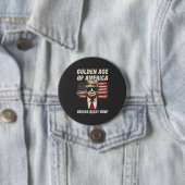 De Gouden Eeuw van Amerika is begonnen Ronde Button 7,6 Cm (In situ)