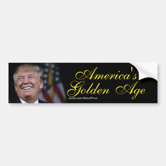 De gouden eeuw van Trump Bumpersticker (Voorkant)