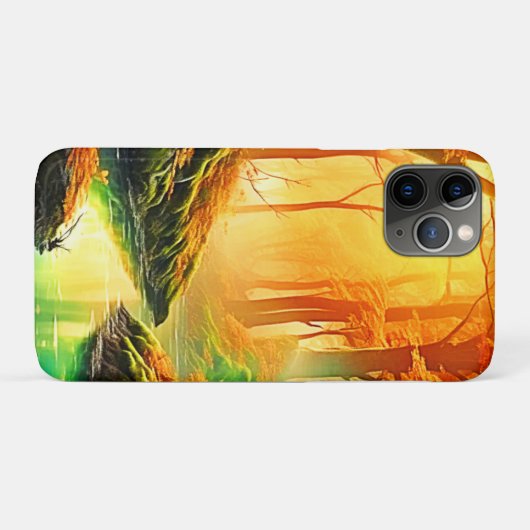 De gouden fluistering van de herfst Case-Mate iPhone case (Achterkant (horizontaal))