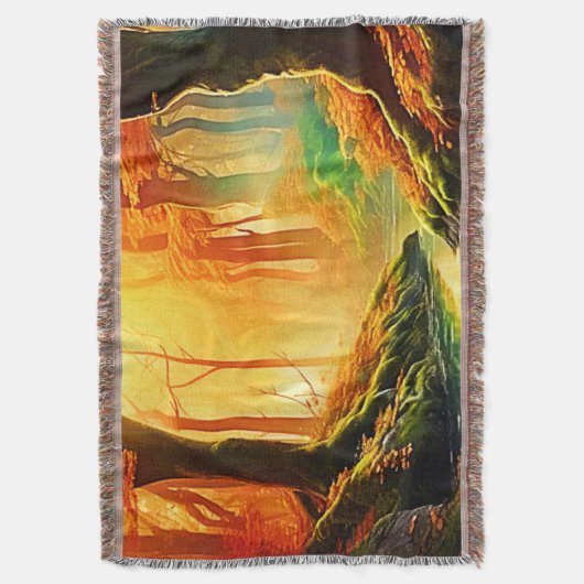 De gouden fluistering van de herfst deken (Voorkant Verticaal)