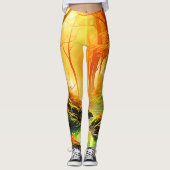 De gouden fluistering van de herfst leggings (Voorkant)