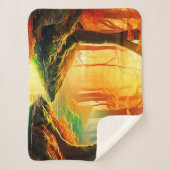 De gouden fluistering van de herfst sherpa deken (Voorkant)