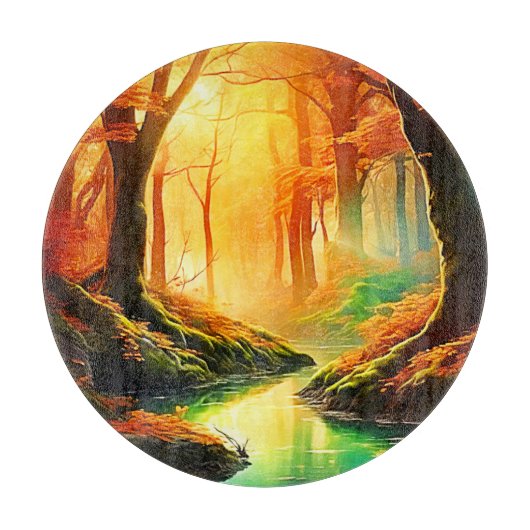 De gouden fluistering van de herfst snijplank (Voorkant)
