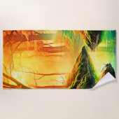 De gouden fluistering van de herfst strandlaken (Voorkant)