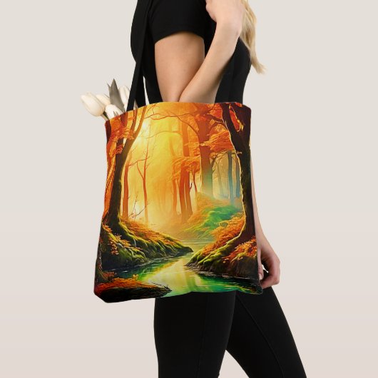 De gouden fluistering van de herfst tote bag (Dichtbij)