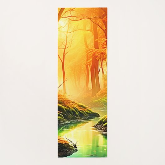 De gouden fluistering van de herfst yogamat (Achterkant)