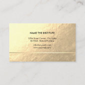 De Gouden Folie van de Musicus van het Toetsenbord Visitekaartje (Achterkant)