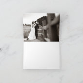 De gouden Foto van het Huwelijk van de Ventilator Bedankkaart (Binnen)