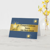 De gouden Gelukwensen van de Ster Kaart (Gele Bloem)