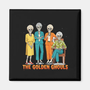 De Gouden Ghouls Skelet Halloween Idee Grappig Magneet
