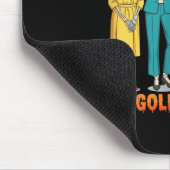 De Gouden Ghouls Skelet Halloween Idee Grappig Muismat (Hoek)