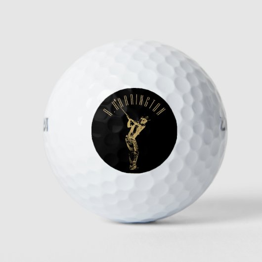 De gouden golfer golfballen (Voorkant)
