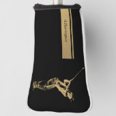 De gouden golfer golfheadcover (Draai 90)
