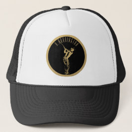 De gouden golfer trucker pet
